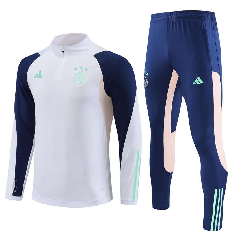 Ajax 23-24 Kids Long Sleeve Training Set White